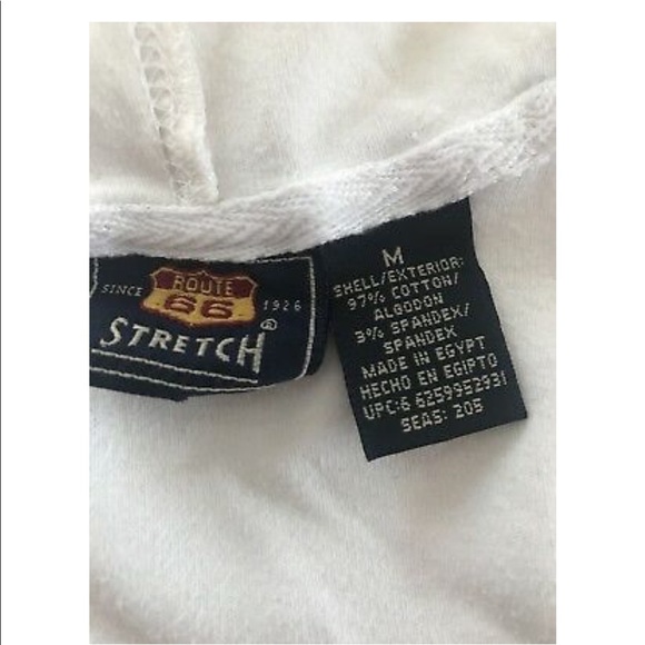 ROUTE 66 Stretch Hooded Sweatshirt Exercise Jacket - Picture 7 of 8